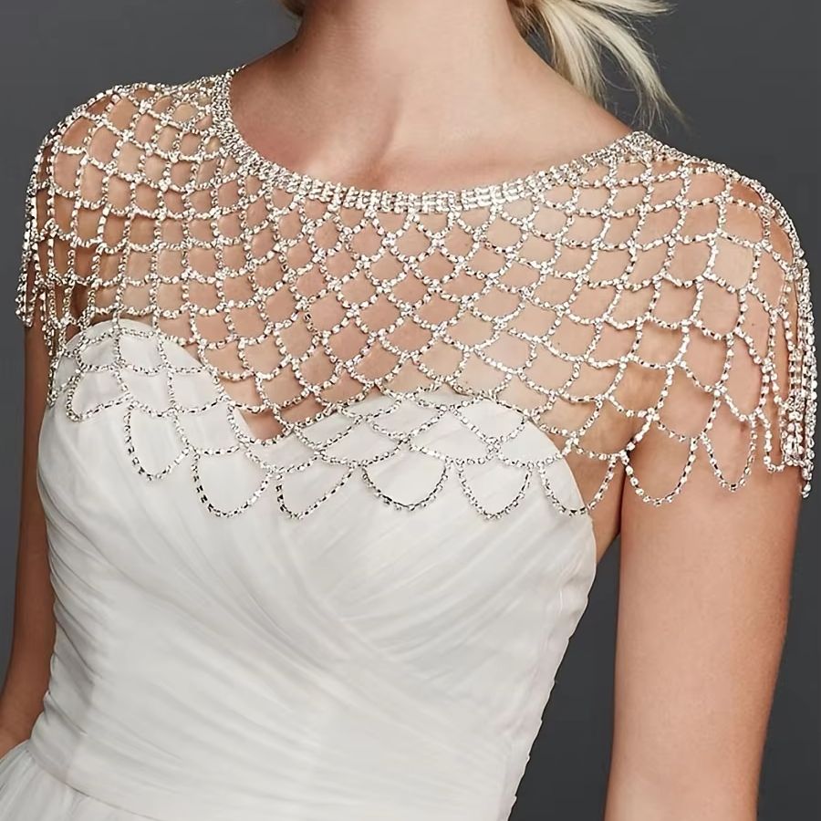 Body Jewelry Back - Luxe kwastjes schouderketting bruidssieraden in Europa