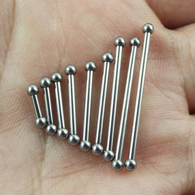 Industrial Barbell Long - SaYao 2 stuks 2mm mini bal