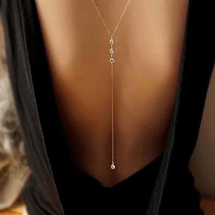 Body Jewelry Back - Nieuwe Strass Sexy vrouwen Terug Ketting