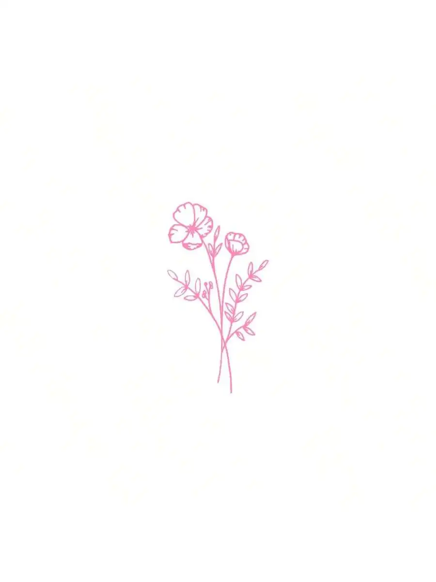 Body Jewelry Back - 1 stks wilde bloemen autosticker, geschikt