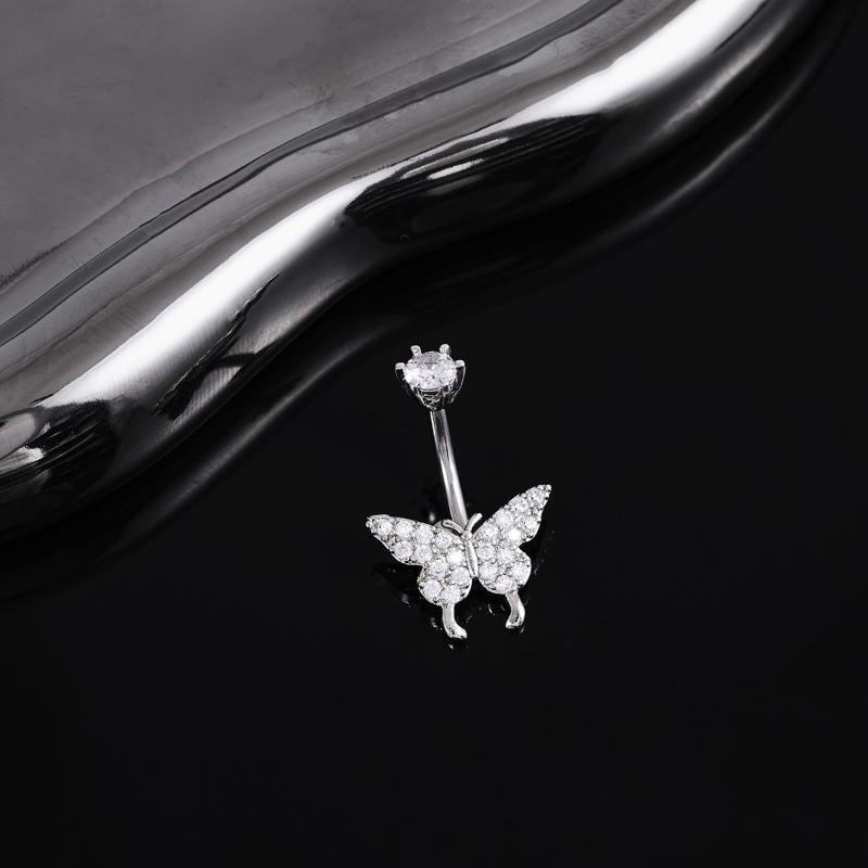 Body Piercing Quality Jewelry - Vlinder Zirkoon Navelringen Y2K Hoge Kwaliteit