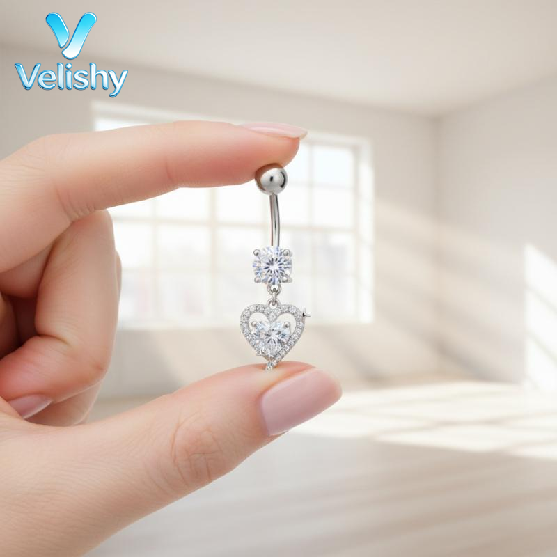 Body Jewelry Barbell - Chirurgisch staal buikringje, nikkelvrij, navelbarbell, lichaamsieraden