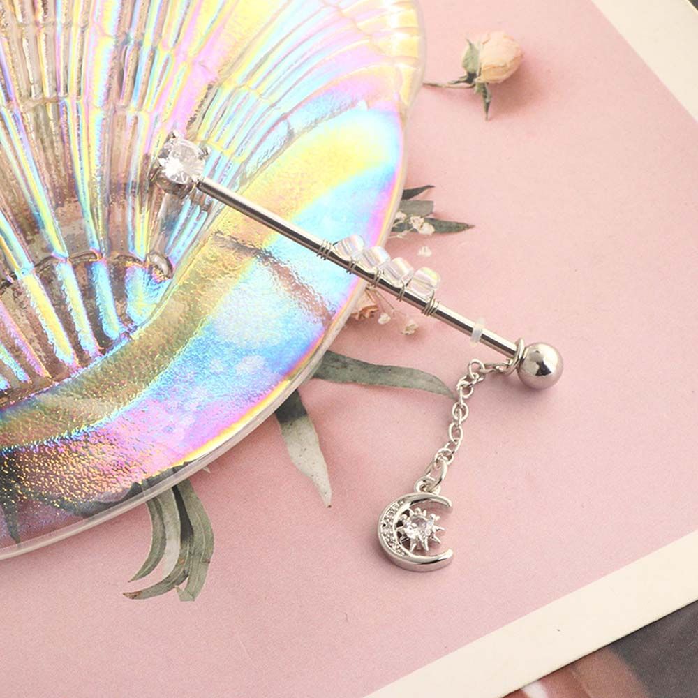 Industrial Barbell Long - Sieraden Meisjes Cadeau Punk Stijl Piercing