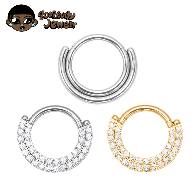 Zoor Body Jewelry - ASTM F136 Titanium Clicker Septum Neusring