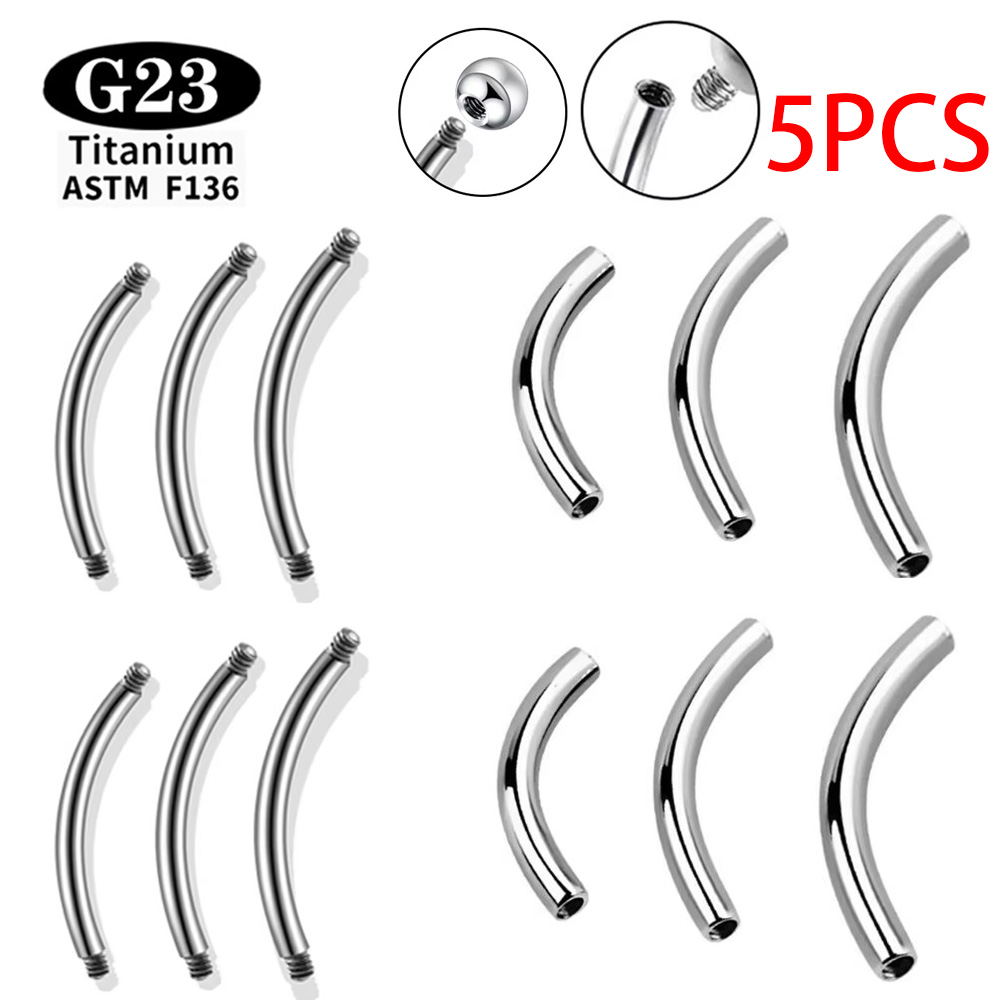 Zoor Body Jewelry - 5 Stuks/Lot ASTM F136 Titanium Intern