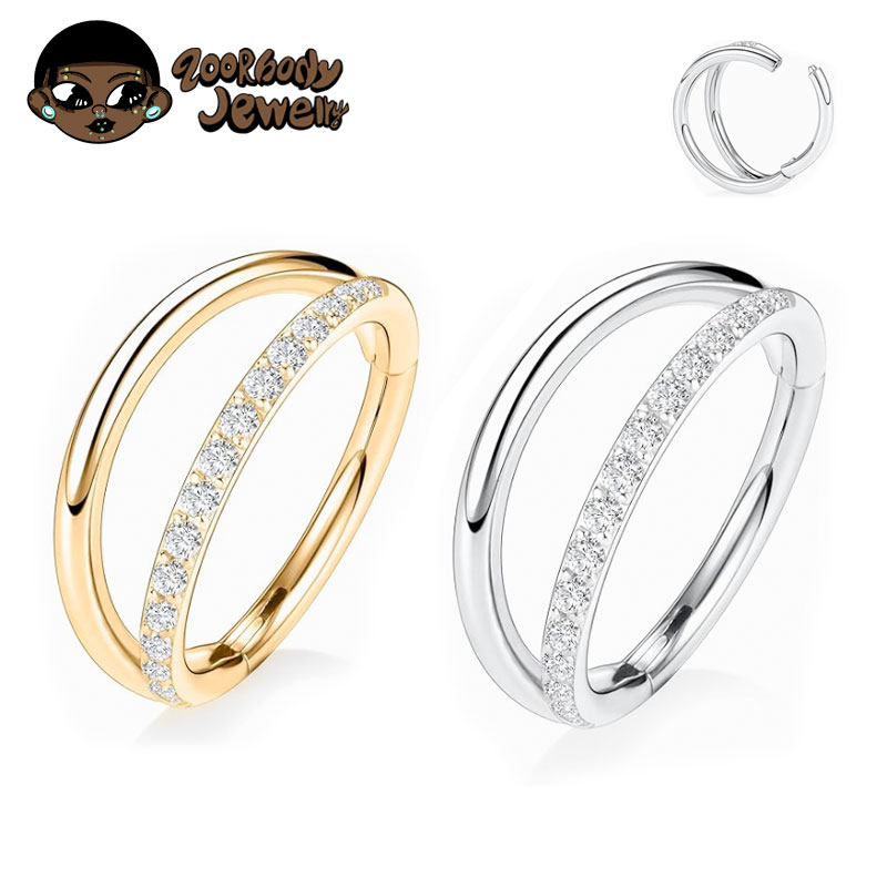 Zoor Body Jewelry - ASTM F136 Titanium 16G Maan Neuspiercings