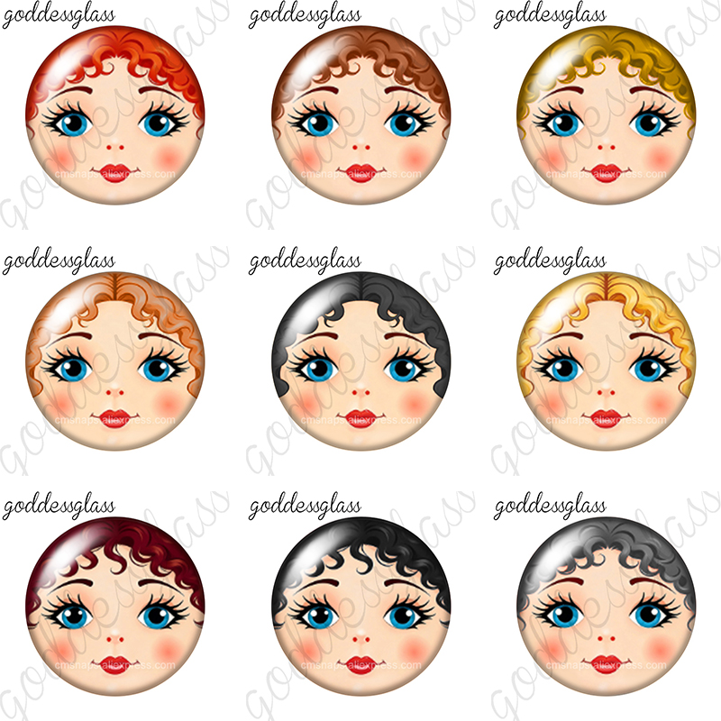 Body Jewelry Top - Krullend haar pony Matroesjka pop Meisje