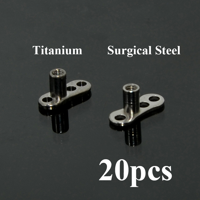 Dermal Anchor Top - 20 stks G23 Solid Titanium &