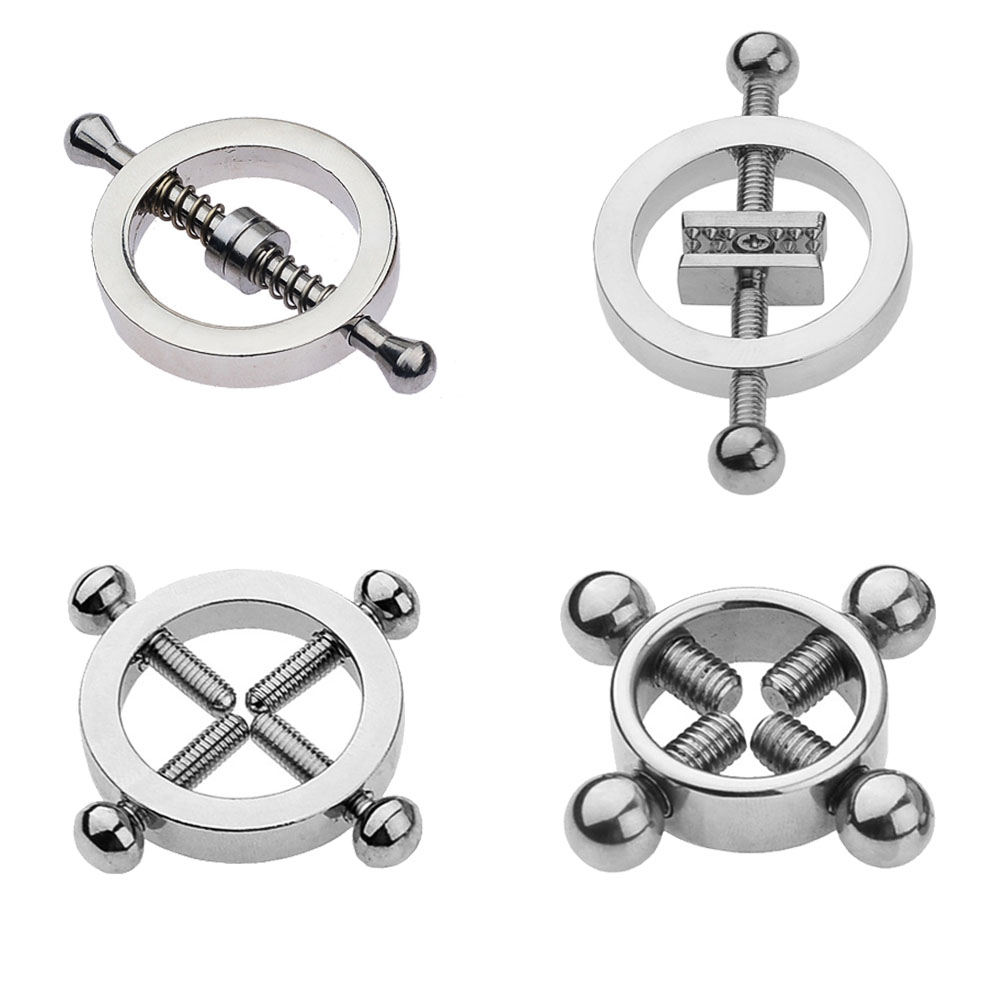 Body Jewelry Barbell - Grappig Tepel Ringen Rvs Clip Op