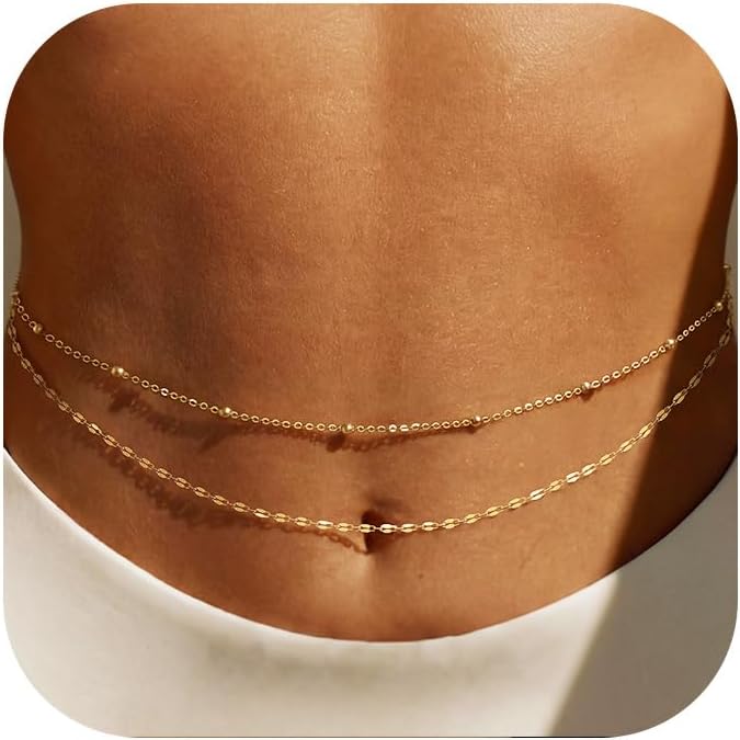 Body Jewelry In Bulk - 14K verguld gouden tailleketting voor vrouwen,