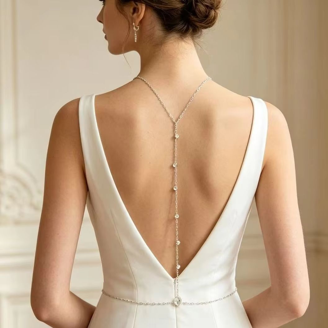 Body Jewelry Back - Rugketting Zirkoon Rugketting Verstelbaar Elegante Stijl