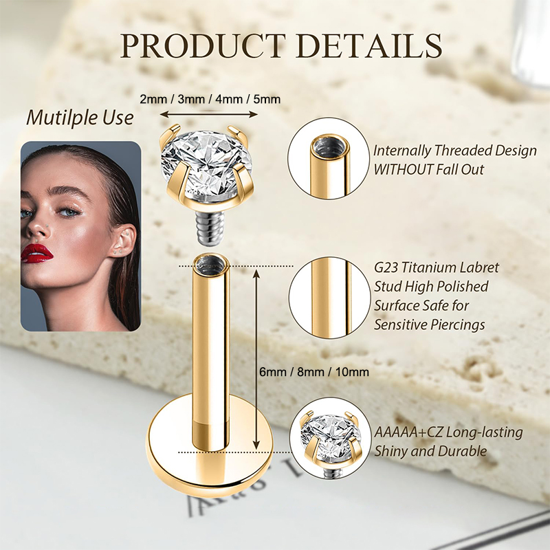 16G Titanium Internally Thread - Body Jewelry Back recensie en prijs