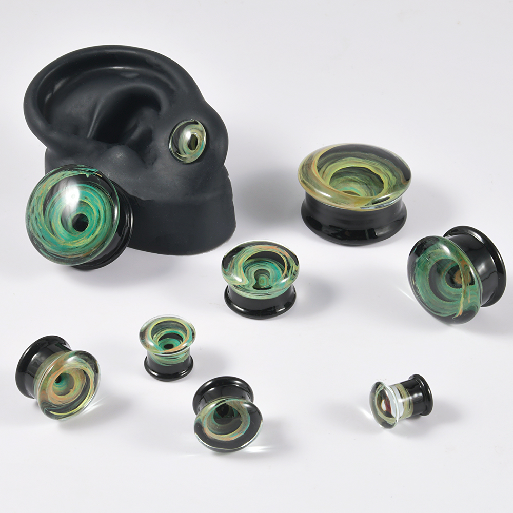 Paar kwaliteitsglas Vortex oor - Body Piercing Quality Jewelry recensie en prijs