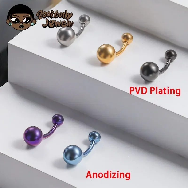 F136 Titanium Doorboord Navel  - Zoor Body Jewelry recensie en prijs