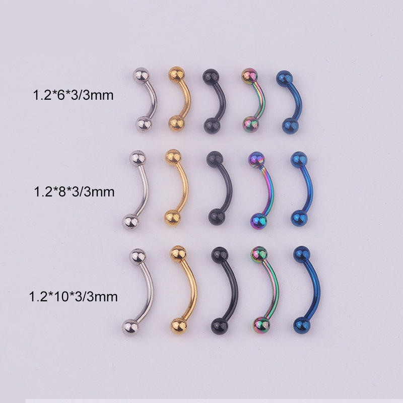 5 stks/partij 16G 316L Rvs Geb - Body Jewelry Barbell recensie en prijs