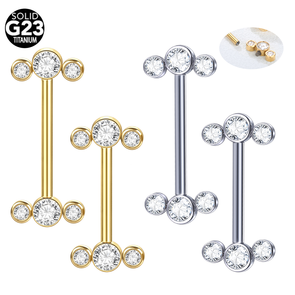 1/5PCS G23 Titanium PIERC Goud - Zoor Body Jewelry recensie en prijs