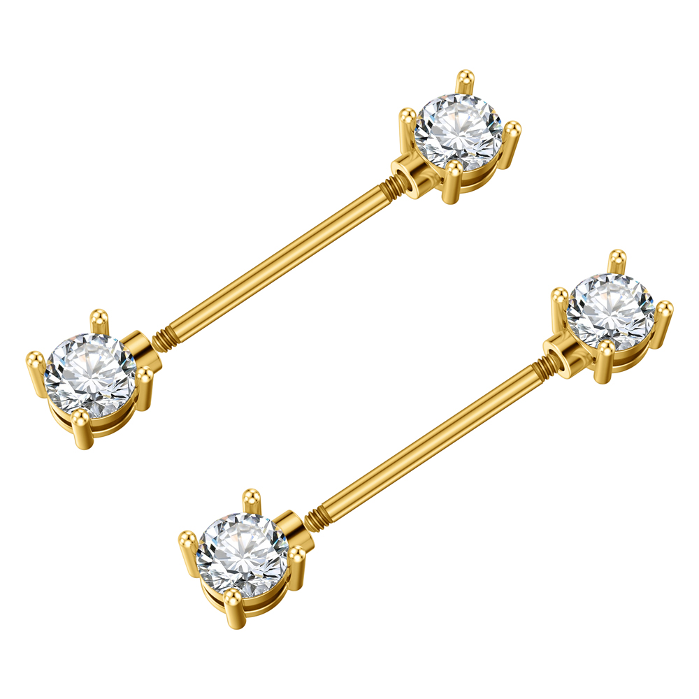 2 Stuks Beide Zijden Geschroef - Body Jewelry Barbell recensie en prijs