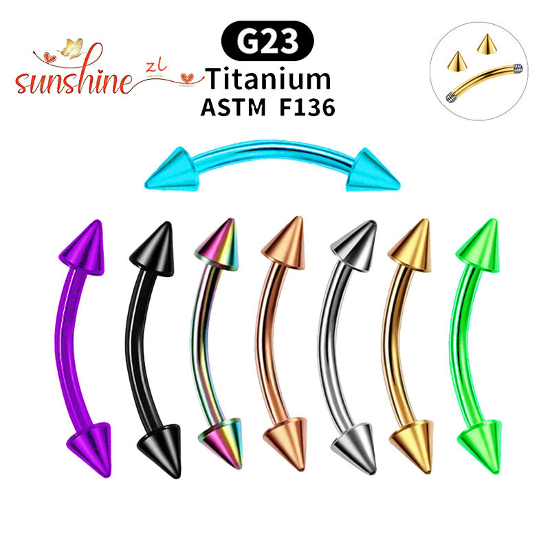 1 ST G23 Titanium Spike Geboge - Zoor Body Jewelry recensie en prijs