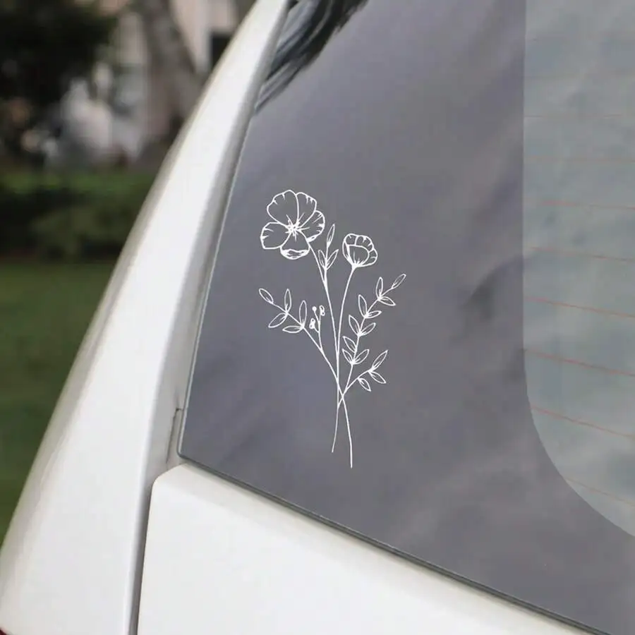 1 stks wilde bloemen autostick - Body Jewelry Back recensie en prijs