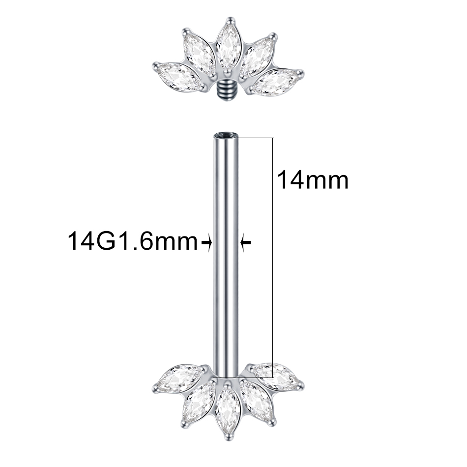1Pc G23 Titanium Tepel Piercin - Zoor Body Jewelry recensie en prijs