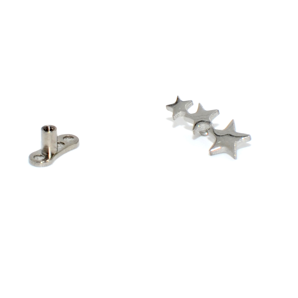 1Pc Staal/Titanium Base Micro  - Dermal Anchor Top recensie en prijs