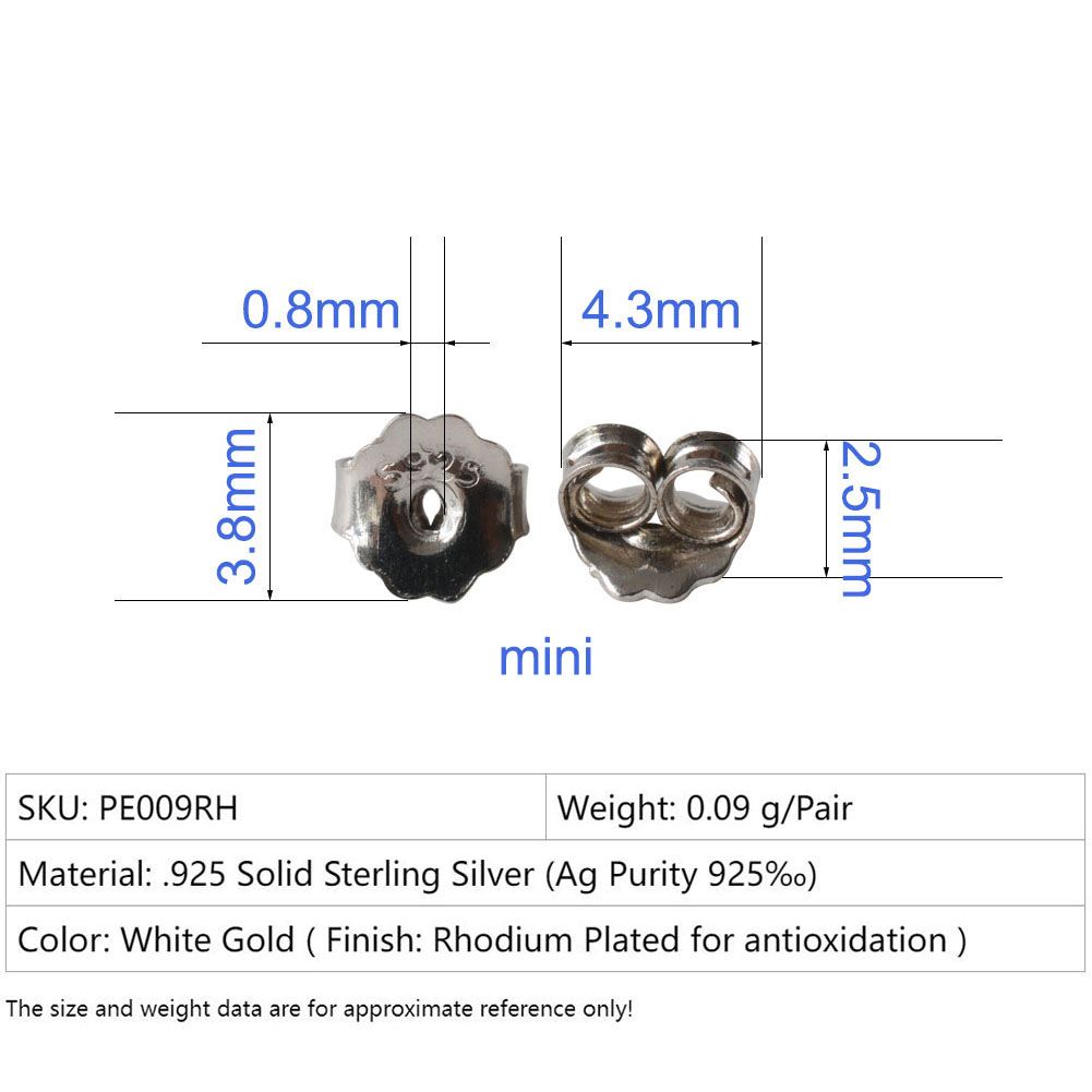 Earnut, 3.8mm massief 925 ster - Body Jewelry Top recensie en prijs