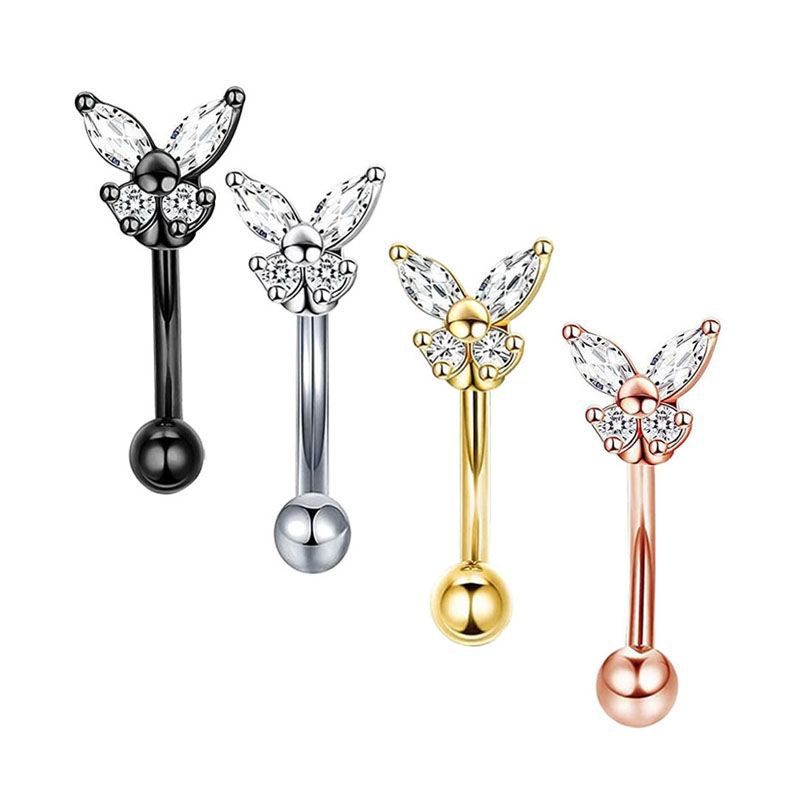 Gouden Rook Piercing Sieraden  - Eyebrow Curved Barbell recensie en prijs