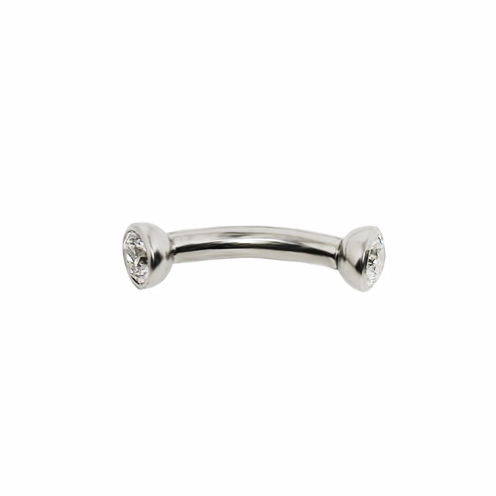 F136 Titanium Piercings Wenkbr - Eyebrow Curved Barbell recensie en prijs