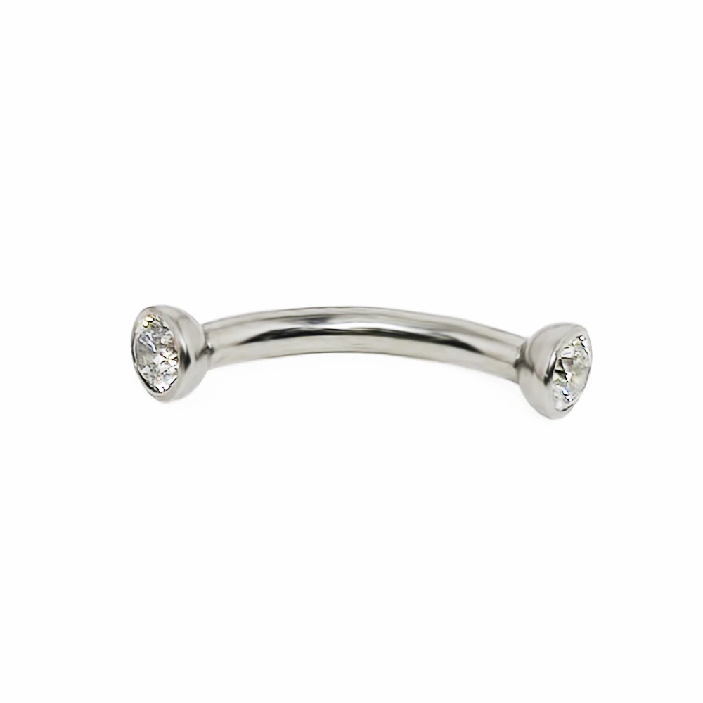 F136 Titanium Piercings Wenkbr - Eyebrow Curved Barbell recensie en prijs