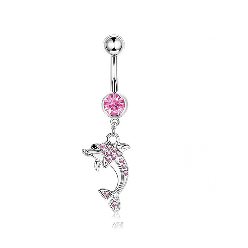 1PCS Roze Kroon Navel Ringen S - Body Jewelry Barbell recensie en prijs