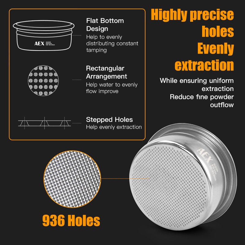 Koffiefiltermand 58MM AEX Nauw - Body Jewelry Piercing recensie en prijs