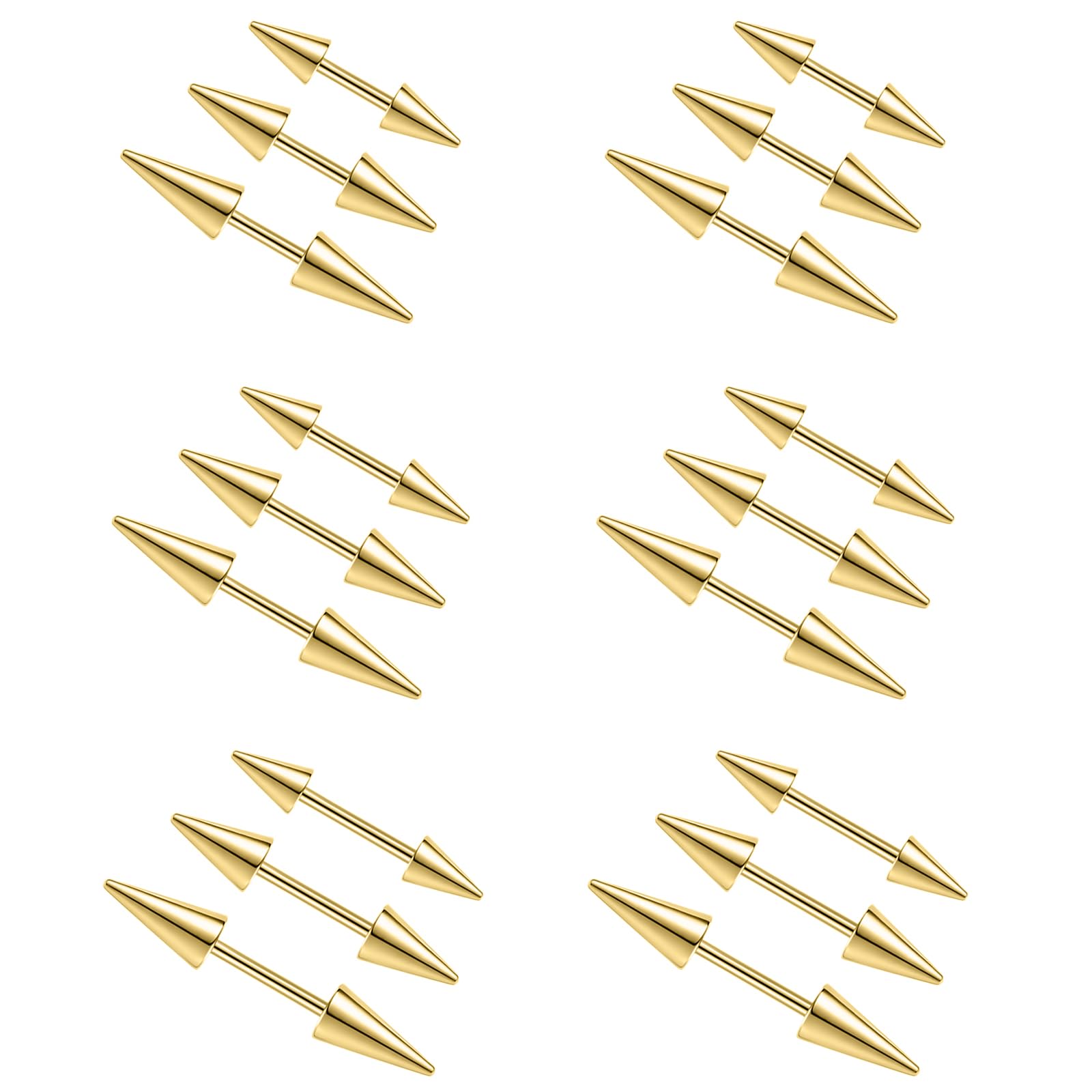 2Pcs 16G Spike Wenkbrauw Pierc - Eyebrow Curved Barbell recensie en prijs