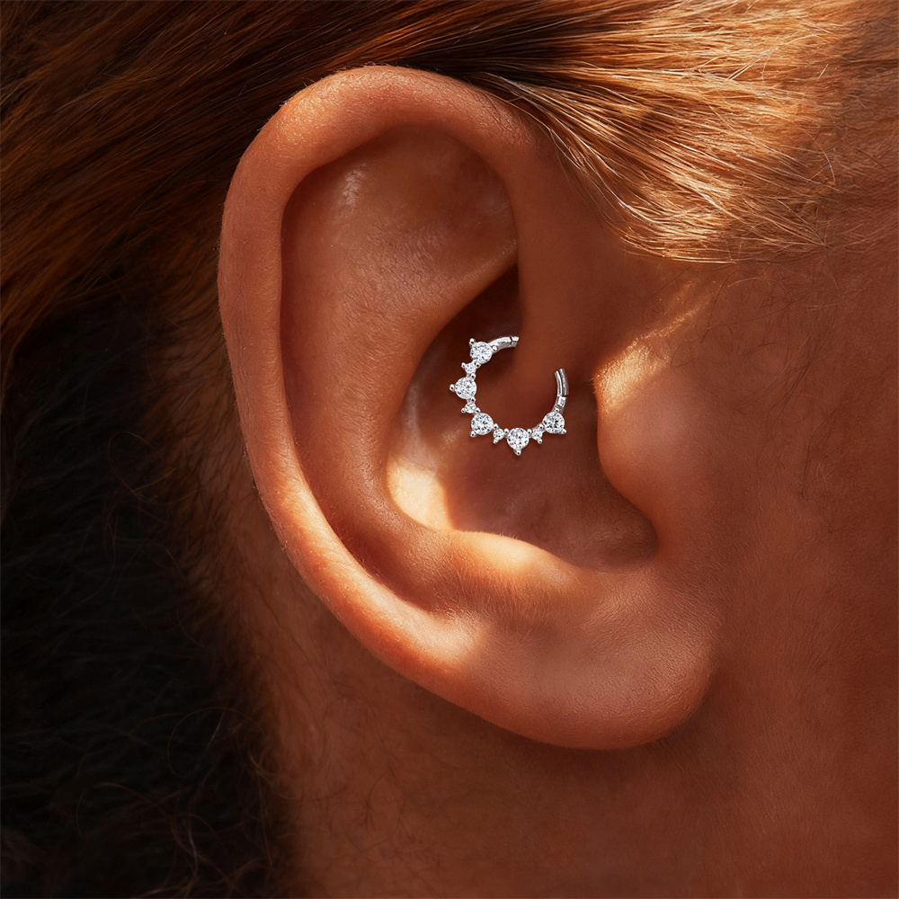 KOJ 1PC 925 Sterling Zilver Mo - Body Piercing Quality Jewelry recensie en prijs