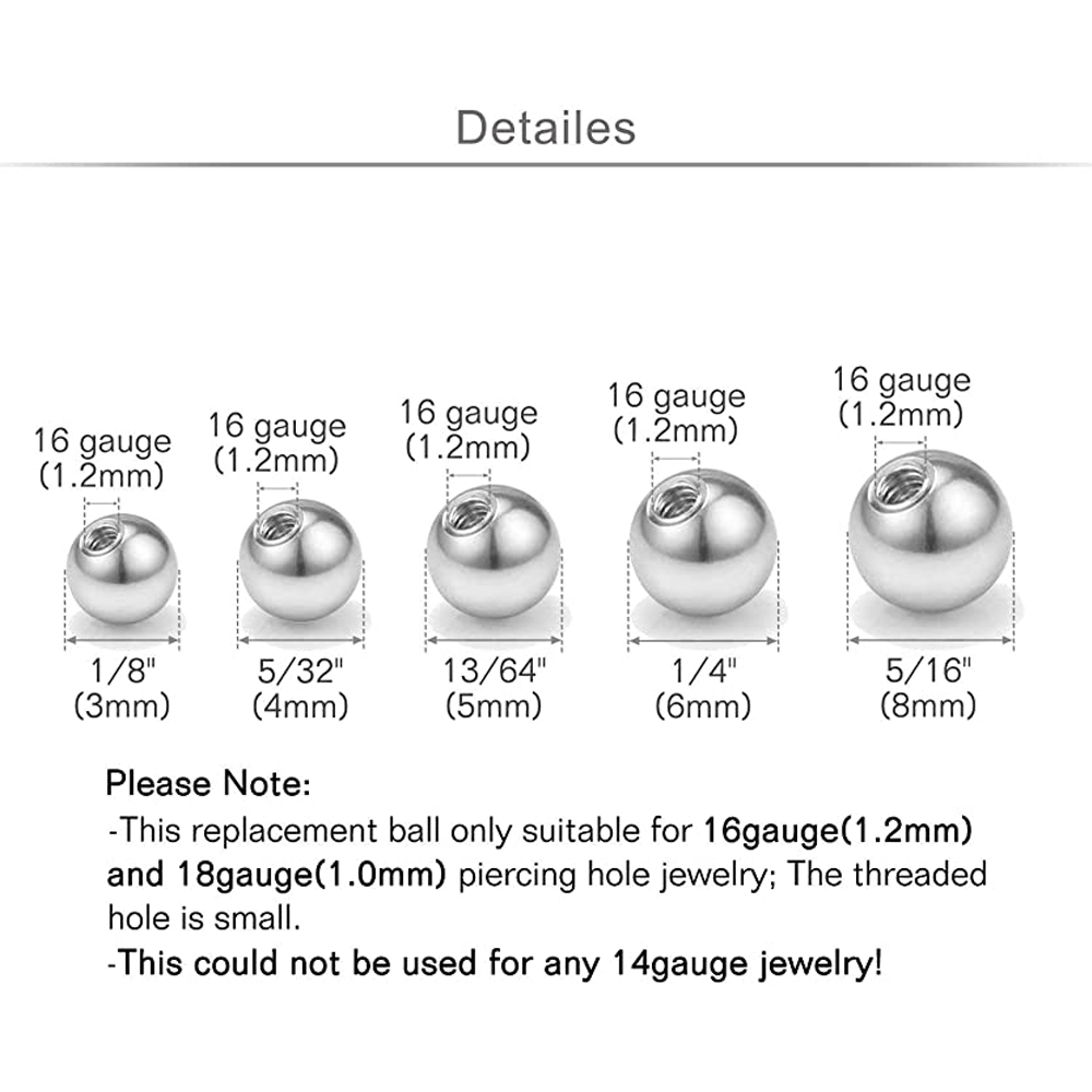 20Pcs Vervanging Ballen Body S - Body Jewelry Barbell recensie en prijs