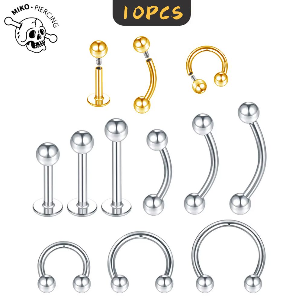 10 stuks ASTM F136 titanium in - Zoor Body Jewelry recensie en prijs
