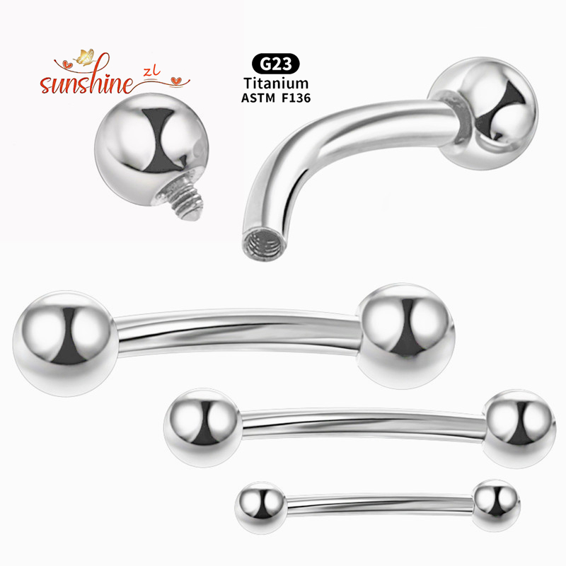 2 Stuks Interne Draad G23 Tita - Eyebrow Curved Barbell recensie en prijs