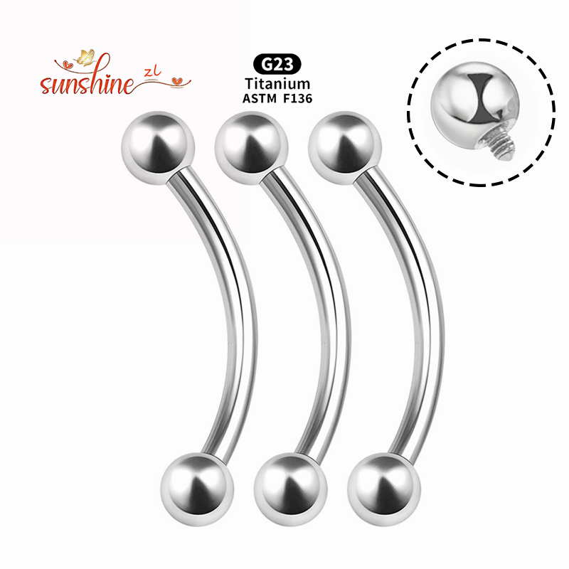 2 Stuks Interne Draad G23 Tita - Eyebrow Curved Barbell recensie en prijs