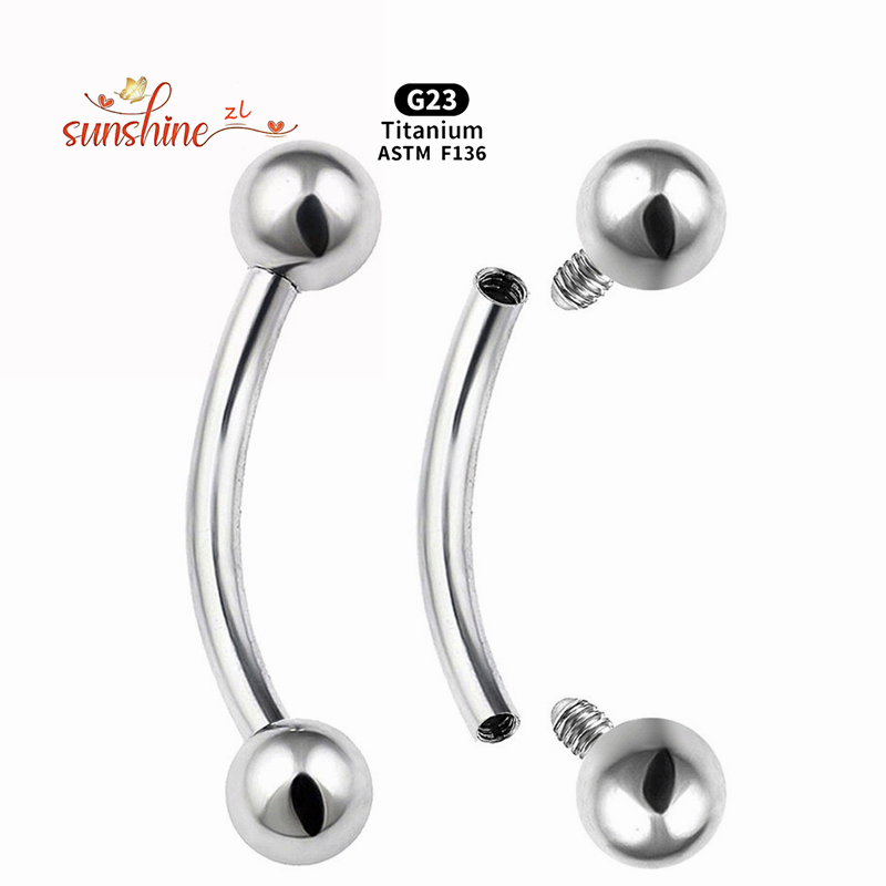 2 Stuks Interne Draad G23 Tita - Eyebrow Curved Barbell recensie en prijs