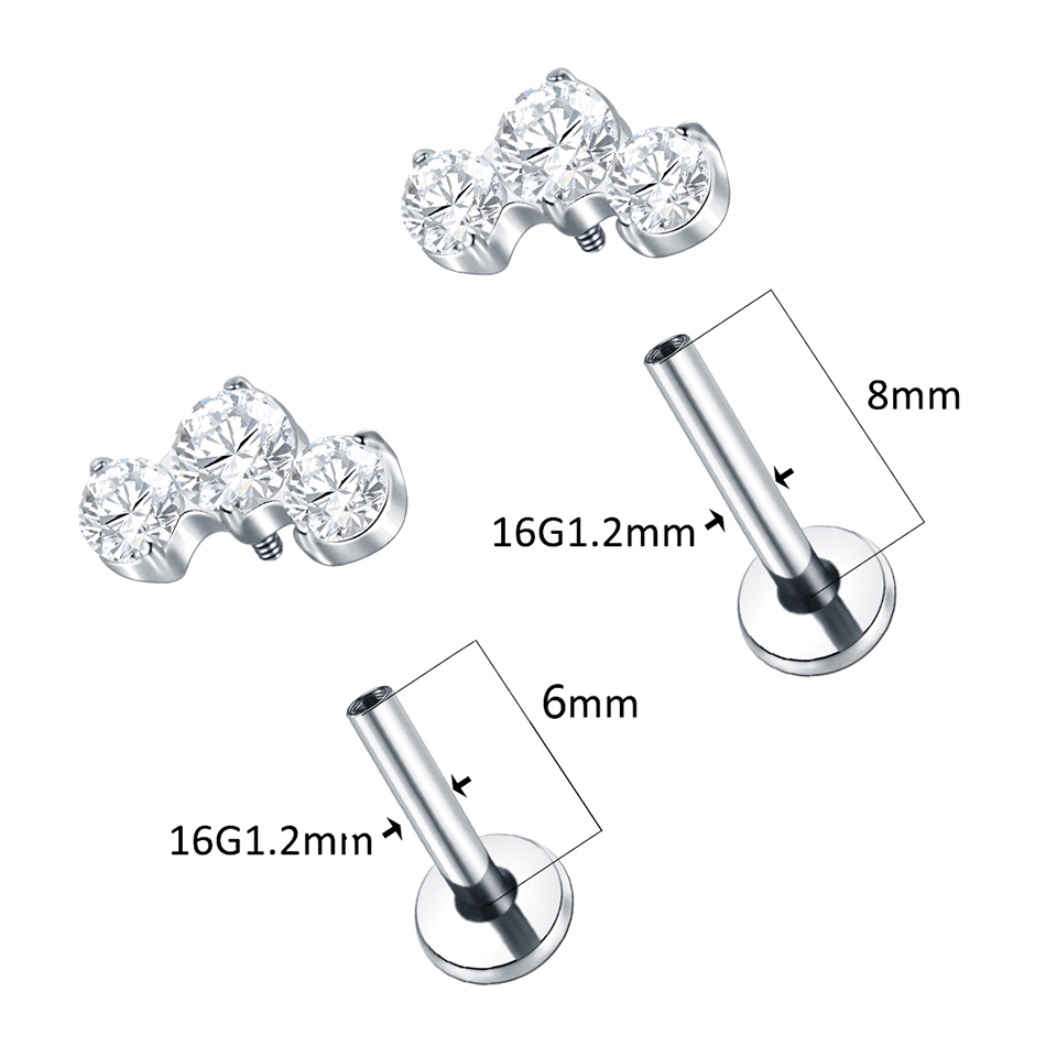 1/5 Stuks Titanium Piercings C - Zoor Body Jewelry recensie en prijs