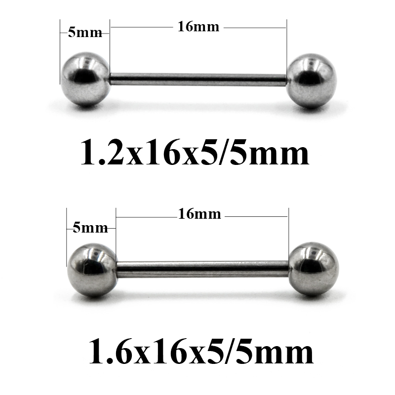 2 Stuks 14G/16G Chirurgisch St - Industrial Barbell Long recensie en prijs