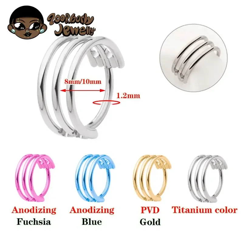 G23 Titanium Drielaagse Holle  - Body Piercing Quality Jewelry recensie en prijs
