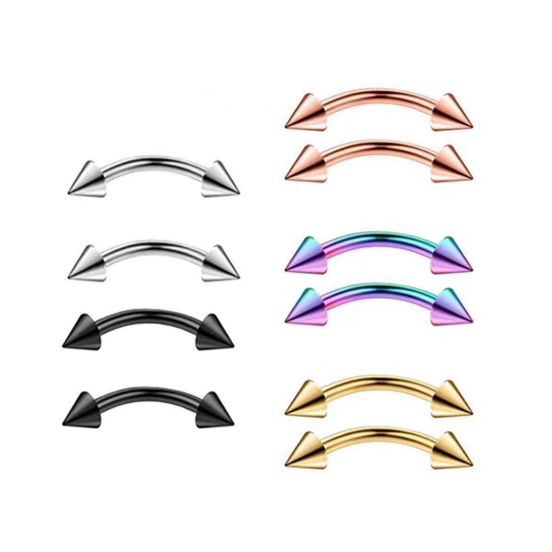 2 Stuk Titanium Staal Wenkbrau - Eyebrow Curved Barbell recensie en prijs