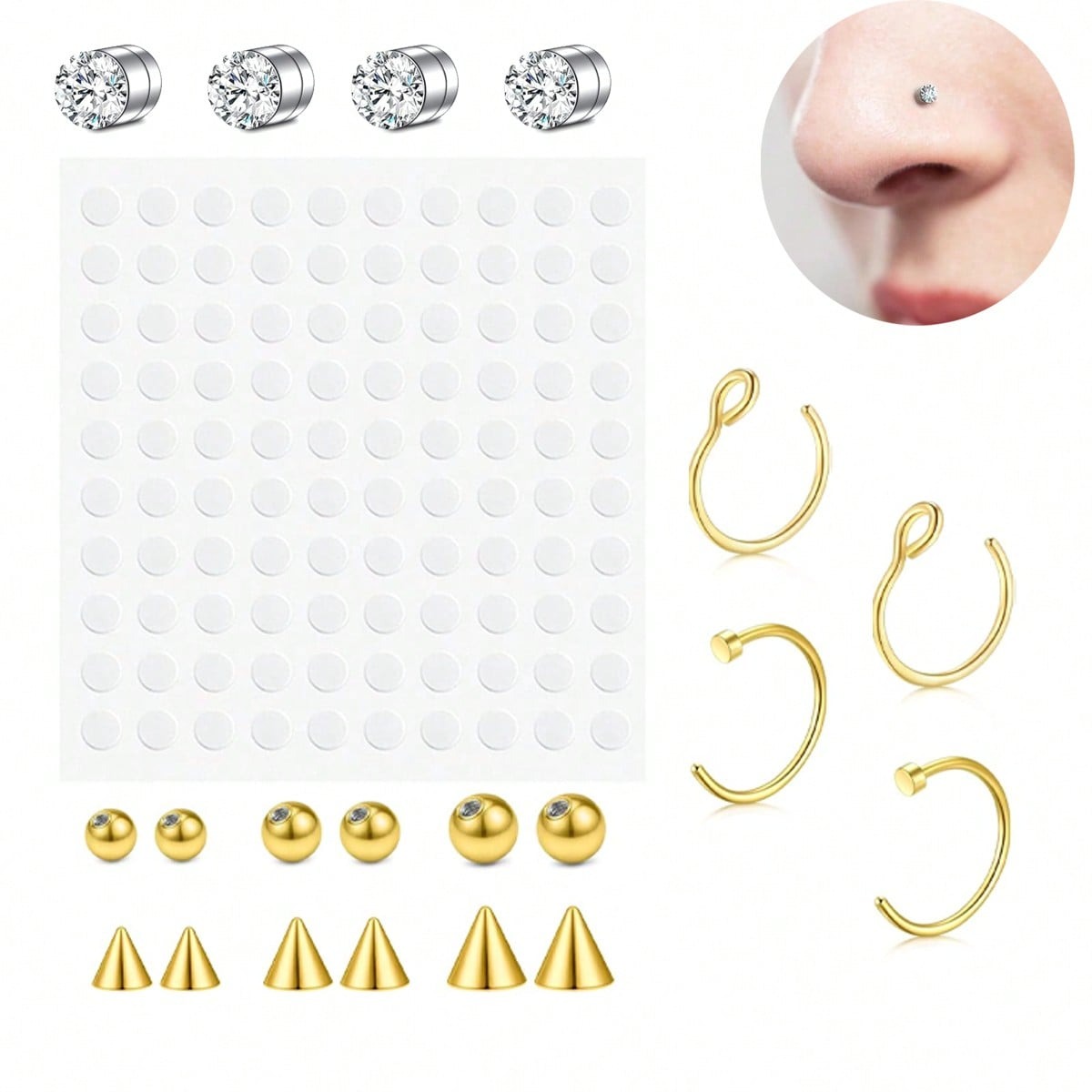 Nepneusringen nep septum voor  - Body Jewelry Piercing recensie en prijs