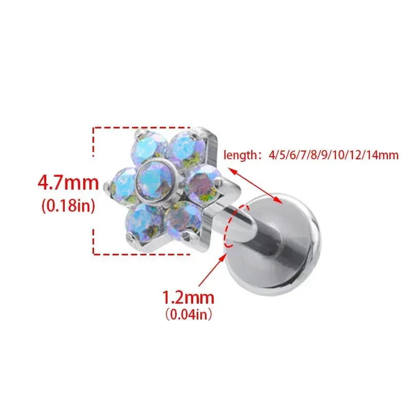 ASTM F136 Titanium Bloem Pierc - Zoor Body Jewelry recensie en prijs