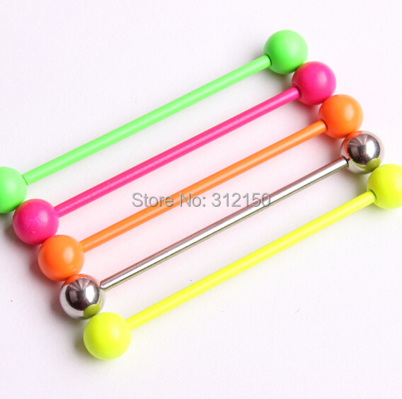 2 stuks 14G 1.6mm Tong Ring Ne - Industrial Barbell Long recensie en prijs