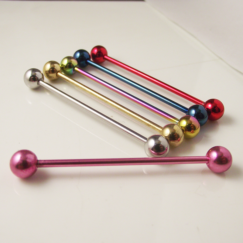 2 stuks 14G 1.6mm Tong Ring Ne - Industrial Barbell Long recensie en prijs
