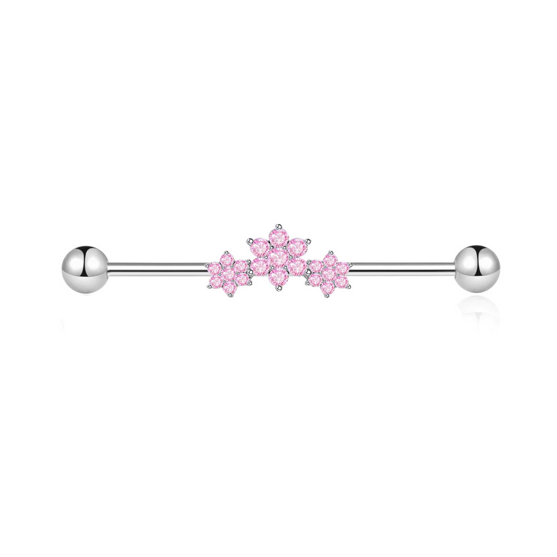 Vergulde industriële piercing  - Body Jewelry Barbell recensie en prijs