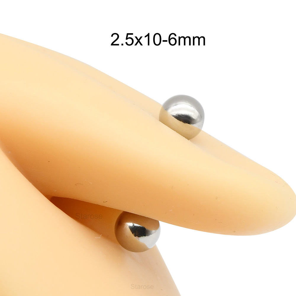 1Pc 12G-00G Rvs Rechte Barbell - Body Jewelry Barbell recensie en prijs