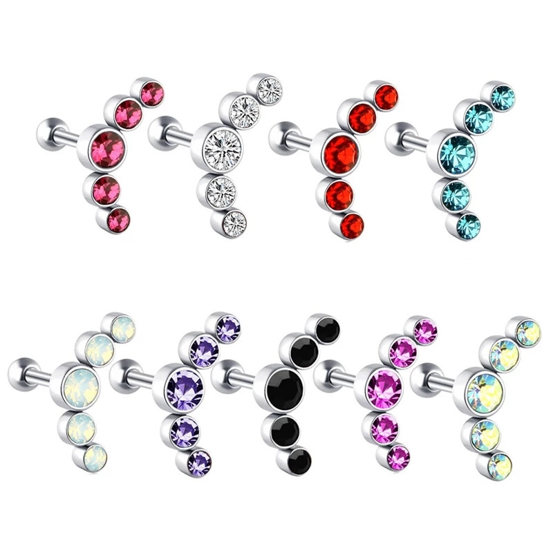 1PCS Crystal Kraakbeen Piercin - Body Jewelry Barbell recensie en prijs