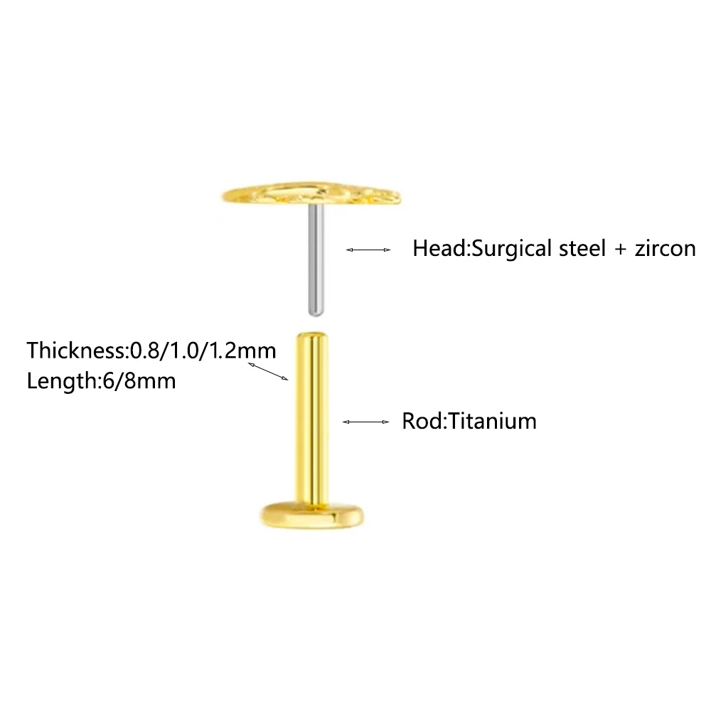 ASTM F136 G23 Titanium Bloem D - Zoor Body Jewelry recensie en prijs